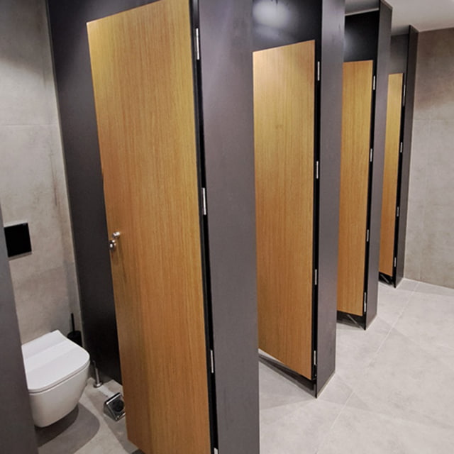 Decorative compac MDF - toilet doors